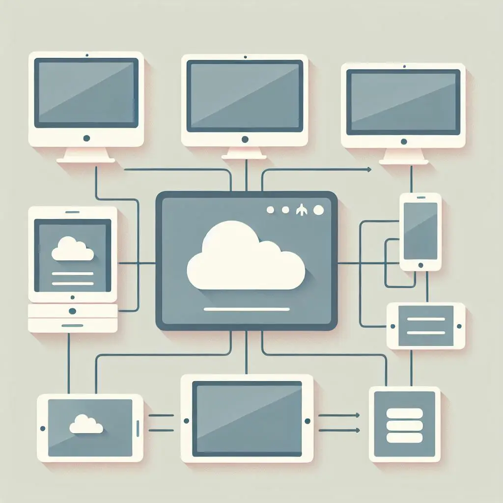 A network of devices  A network of devices