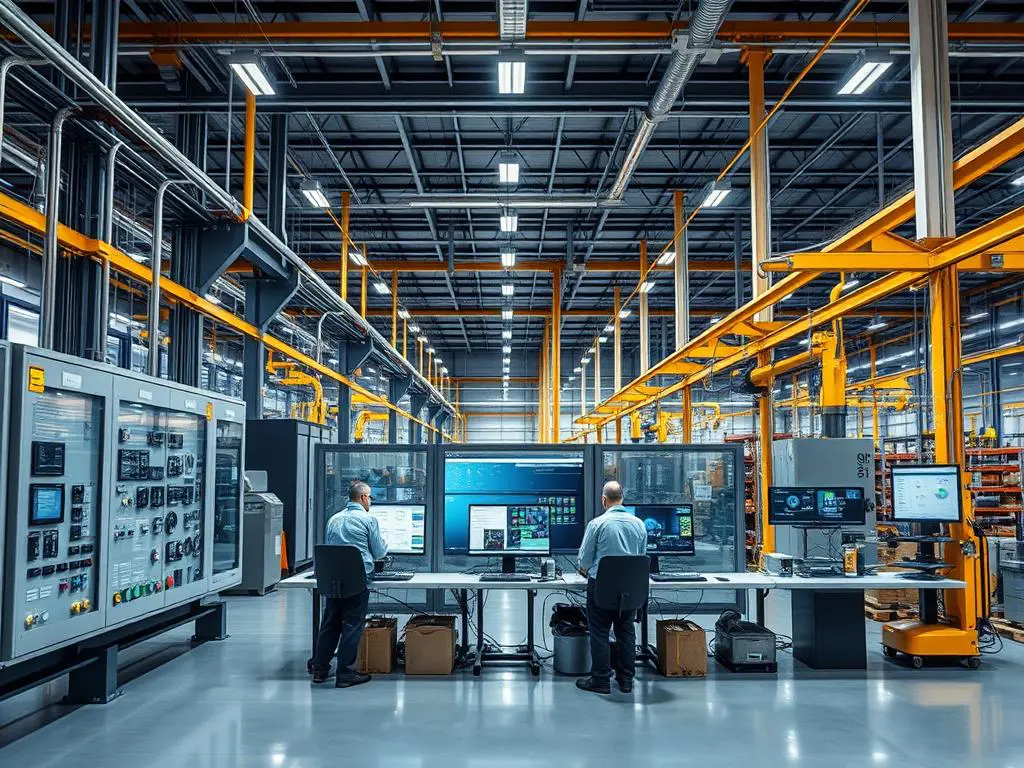 Toronto manufacturing facility showing OT and IT integration challenges with industrial control systems