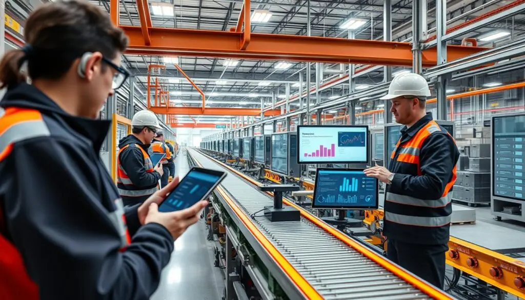 Toronto manufacturing facility showing successful OT-IT integration with improved productivity